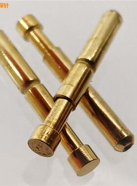1.5MM特短平头探针 CSPA-6G2超短测试针 10.5MM总长弹簧测试探针