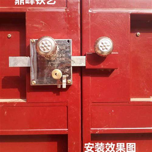 鼎峰铁艺齿条锁铁大门焊接齿条锁农村大门不锈钢门木门 双扇门锁
