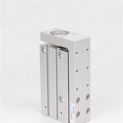 亚德客滑轨侧导轨精密滑台气缸HLH6/10/16/20*10X20X25X30X40X50S