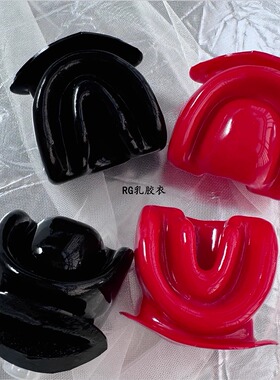 乳胶牙套嘴套男女乳胶衣配件LATEX头套搭配rubber