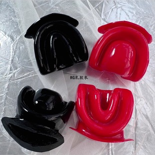 乳胶牙套嘴套男女乳胶衣配件LATEX头套搭配rubber