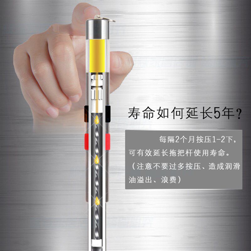 高端劲护一体式旋转拖把杆手压通用加油地拖布杆拖帕头墩布杆家用
