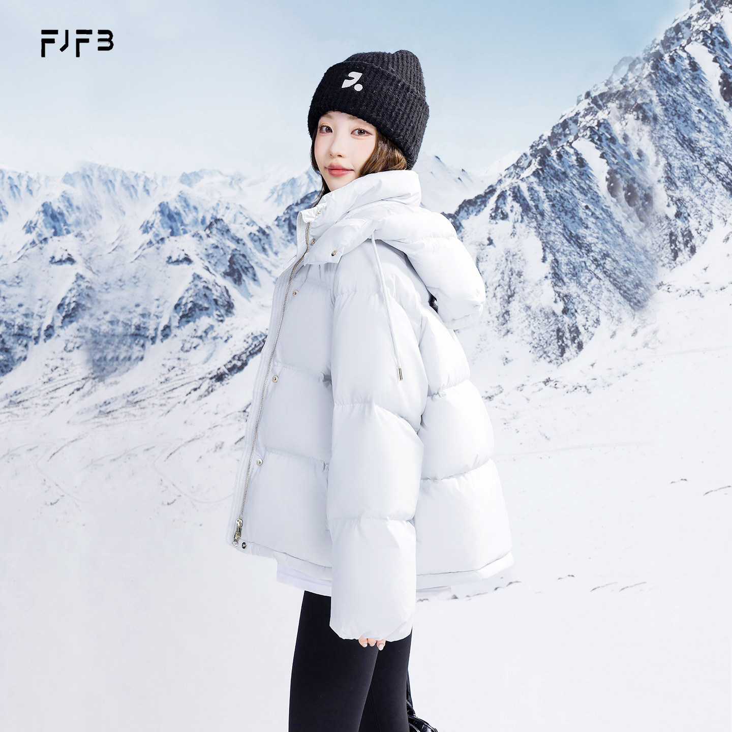 FJFB泡芙加厚短款羽绒服女小个子