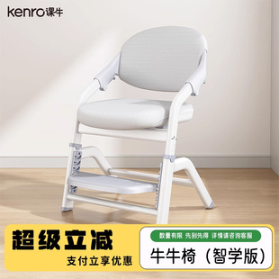 kenro课牛儿童学习椅子小学生家用写字椅辅助坐姿可升降椅书桌椅