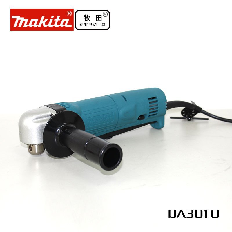 makita牧田角向电钻DA3010弯头钻角钻10mm直角钻直钻