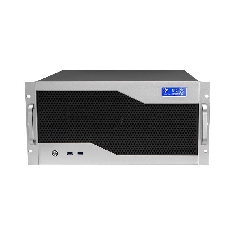 5U机架式工控机箱360水冷位双电源超威双路大板服务器工作站主机