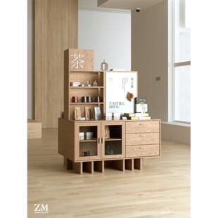 中岛柜茶店礼品展示柜流表中国货架陶瓷茶具产品展示柜储物架