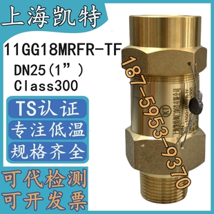 上海凯特安全阀11GG18MRFR-TF空调冷冻机组氟利昂R22冷媒KT安全阀