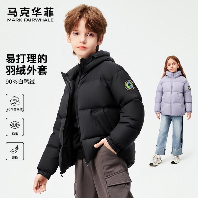马克华菲常规款加厚男女白鸭绒
