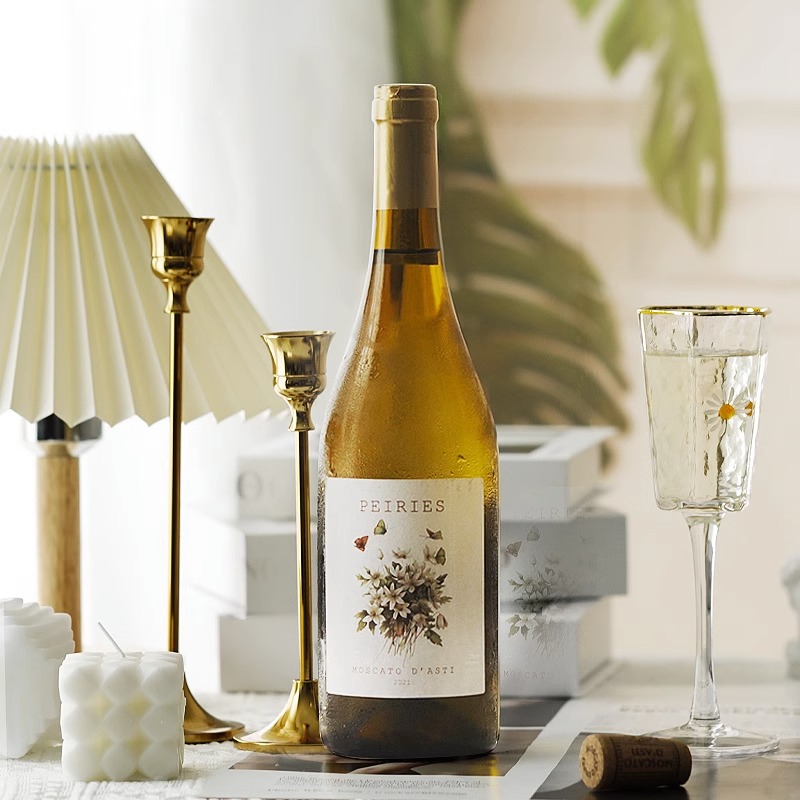 意大利原瓶进口阿斯蒂帕雷斯小白花莫斯卡托甜白起泡酒气泡750ml