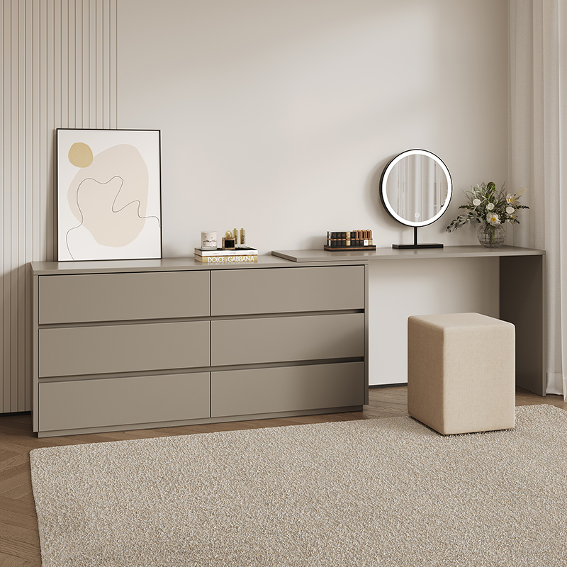 梳妆台斗柜一体化妆桌简约