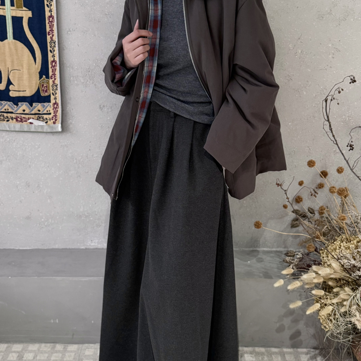 云朵领夹克内里红格子工装风保暖羽绒服外套(充绒量71.5g)ODH159