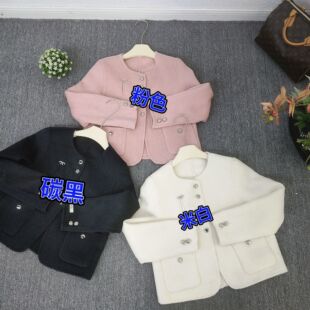 601 云朵家新质温柔时尚 含100澳毛 双面高品质羊毛外套 感短款