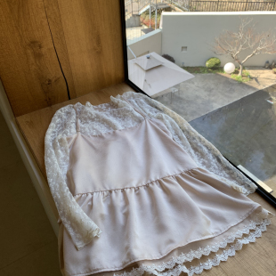 型 云朵26年春新款 小众设计师版 醋酸背心套装 1558 刺绣小衫