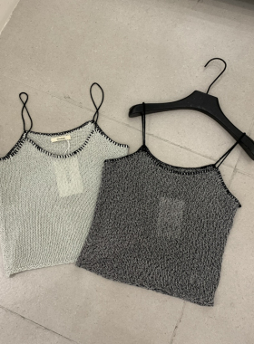 云朵设计26年夏上新吊带针织百搭背心(不含T恤)26680