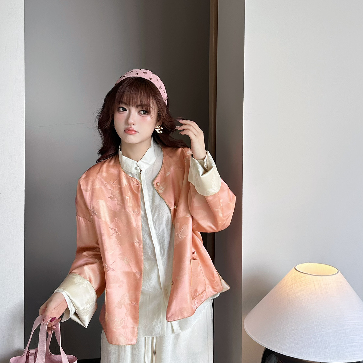 云朵家26年早春新中式盘扣时尚气质显瘦短外套Y287,女装/女士精品,时尚套装,淘宝优惠券,粉丝福利购,淘宝优惠卷