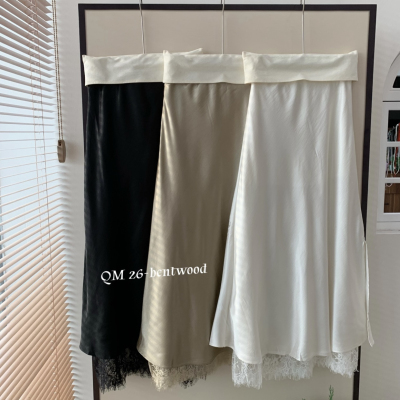 云朵身裙春夏新款侧开叉蕾丝拼接a字鱼尾半身裙半身裙HHylm6101