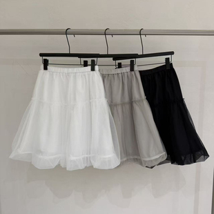 云朵设计26年夏上新纱纱花苞中裙半身裙 1150 单半身裙