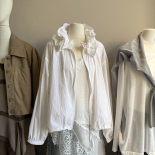 云朵懒木耳边拼接设计感外套防晒短外套 26135 不含内搭