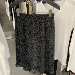 云朵家26年春款 档口必拿豹纹木耳边半身裙JZ26202 超爆款