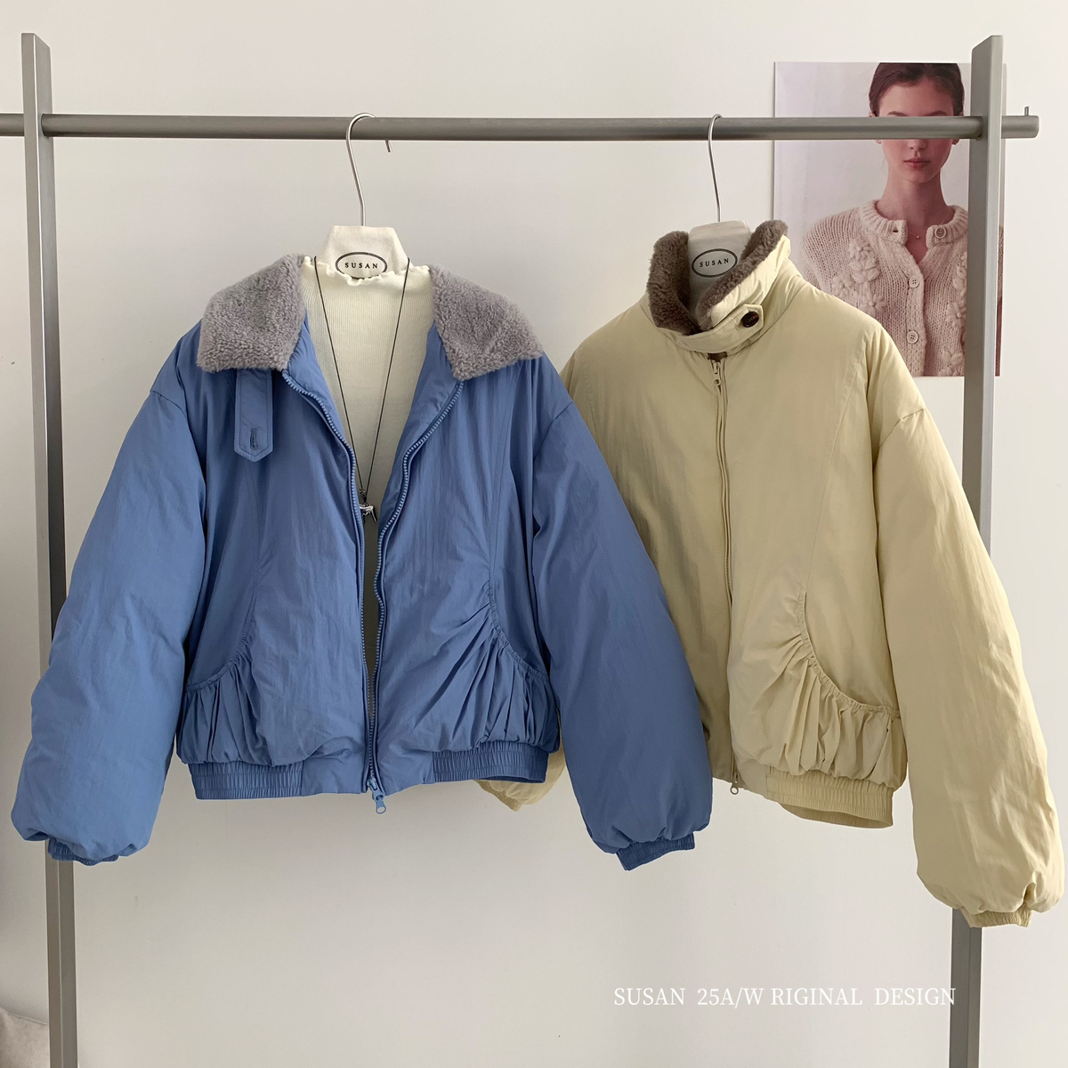 云朵赞️质感超在线️打破冬日沉闷翻领保暖白鸭绒羽绒服1050s