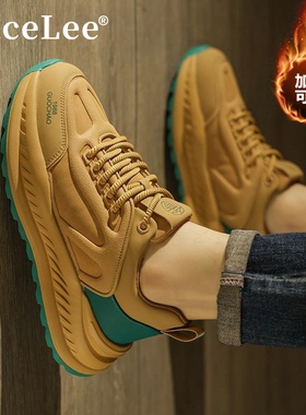 FaceLee男鞋2025新款冬季加绒二棉鞋青少年时尚运动男士休闲鞋子
