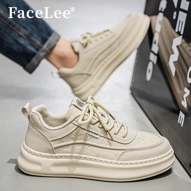 FaceLee男鞋2025秋冬新款款爆款青年百搭时尚休闲板鞋男士增高鞋,流行男鞋,休闲板鞋,淘宝优惠券,粉丝福利购,淘宝优惠卷