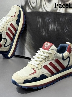 FaceLee日本设计师联名款秋冬新款阿甘鞋潮流百搭运动休闲鞋男士