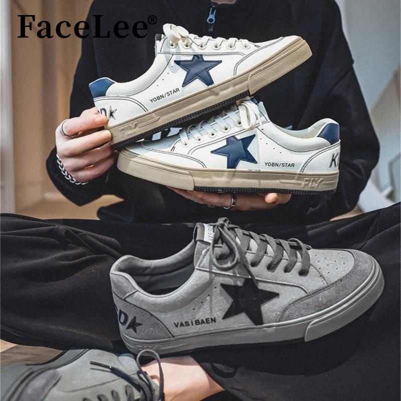 FaceLee日本设计师联名款男鞋子潮鞋ins网红爆款星星鞋男学生运动