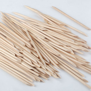 美甲100根橘木棒榉木点钻木棒11.4m穿戴甲工具包多功能清洁小棒