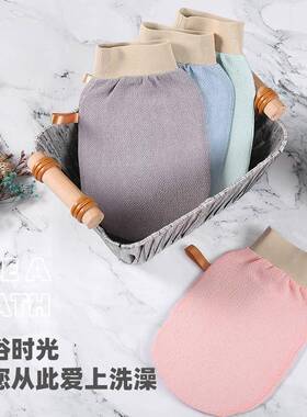 搓澡巾巨下泥彩色双面强力去灰洗澡巾澡堂粗砂搓背王不伤肤搓澡布