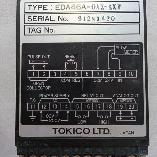 {议价}TOKICO EDA46A-0AX-AXW流量计，原装拆机，
