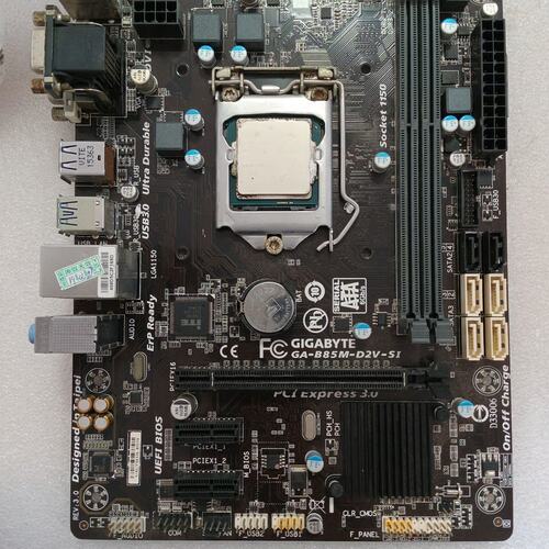 {议价}技嘉GA-B85M-D2V-SI主板+INTEL i3-41