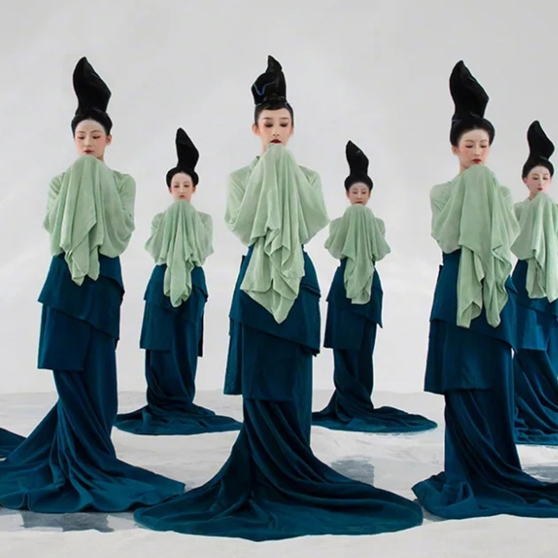 出租只此青绿舞蹈服孟庆旸春晚同