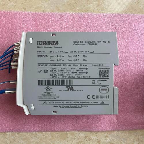 Phoenix菲尼克斯电子断路器CBM E8 24DC/0.