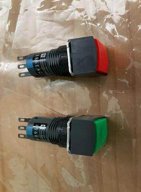 XB6EAC绿色，红色方形按钮