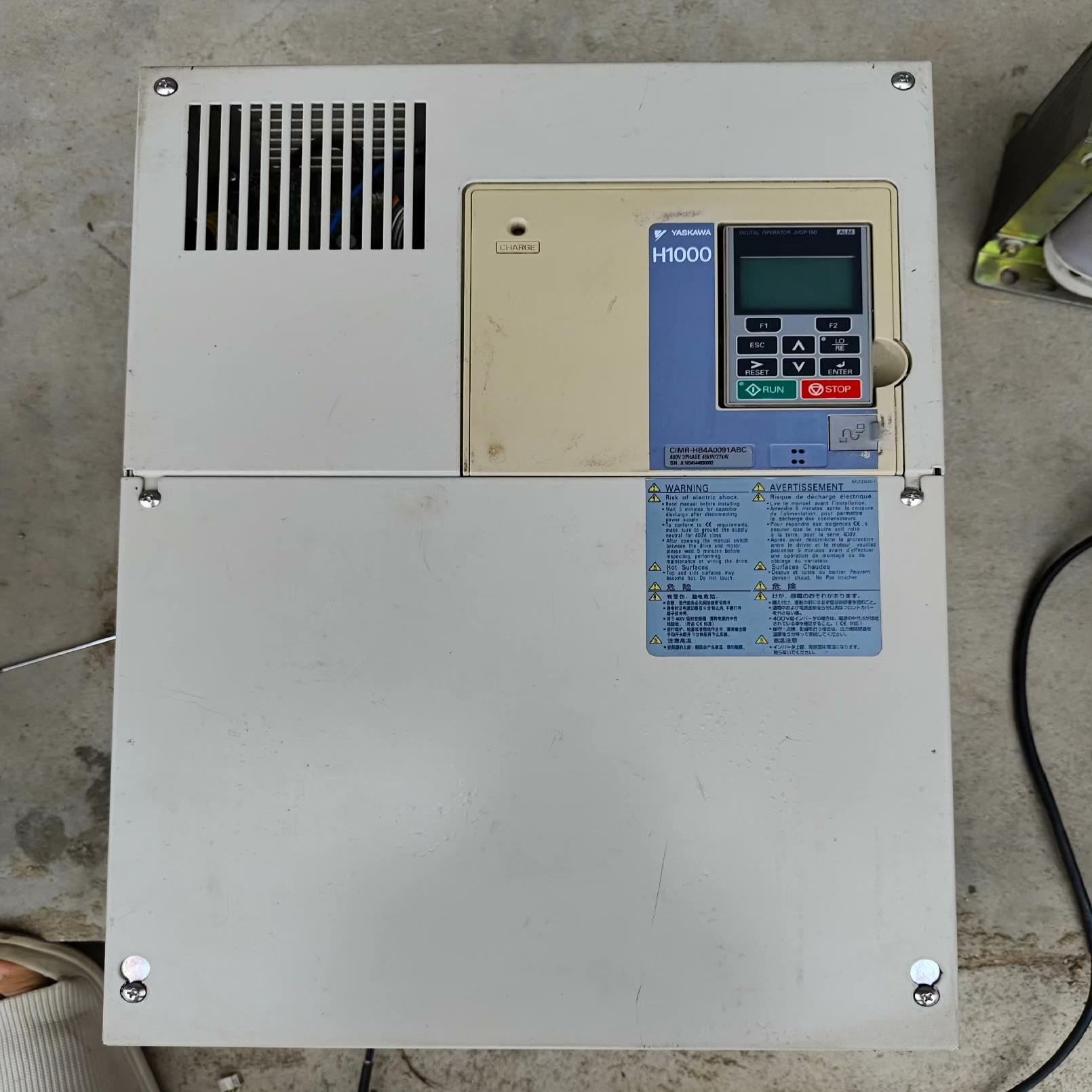 安川H1000变频器，CIMR-HB4A0091ABC功率4