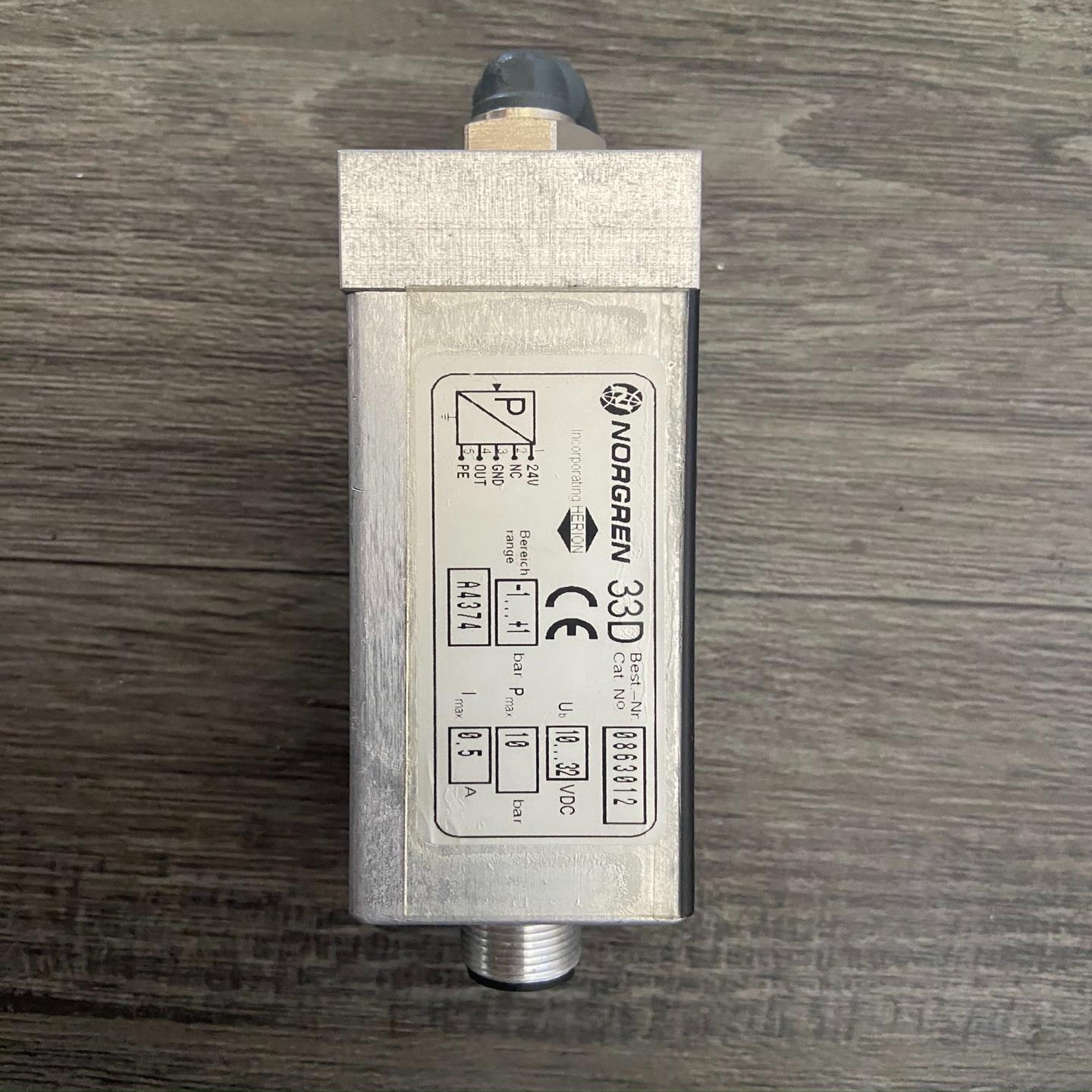 诺冠33D 压力开关NO0863012 全新件！