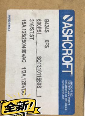 （设备配件）KRONES克朗斯ASHCROFT压力开关B424S XFS