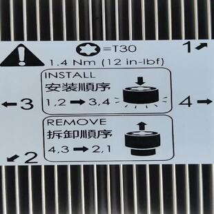 全新 LGA 3647 散热器 服务器1u/2U 被动热管长