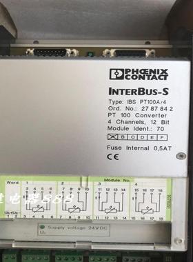 菲尼克斯phoenix INTERBUS-S IBS PT100A/4 2787842控制器