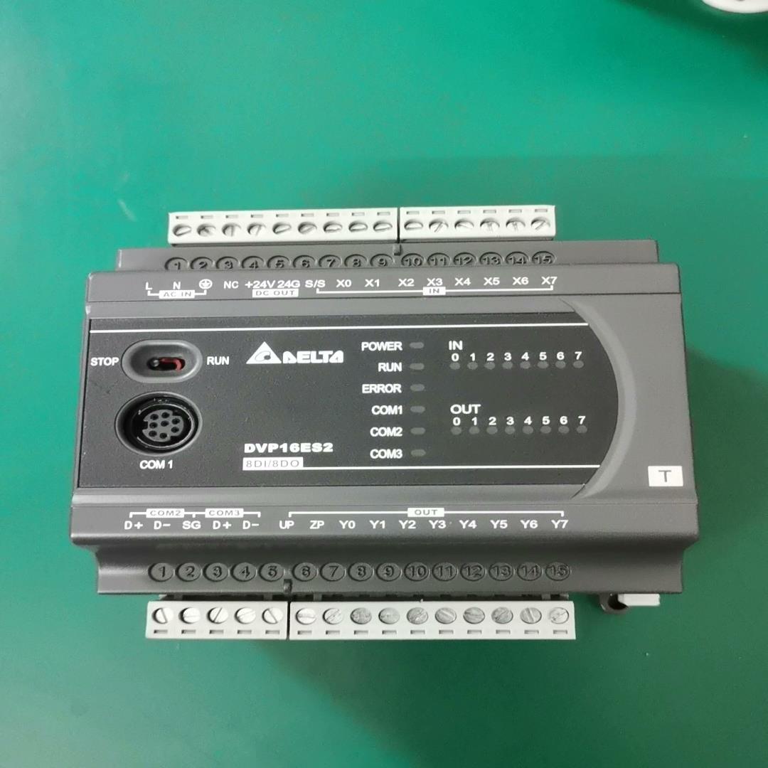 DELTA台达DVP16ES200T晶体管输出，功能io点测