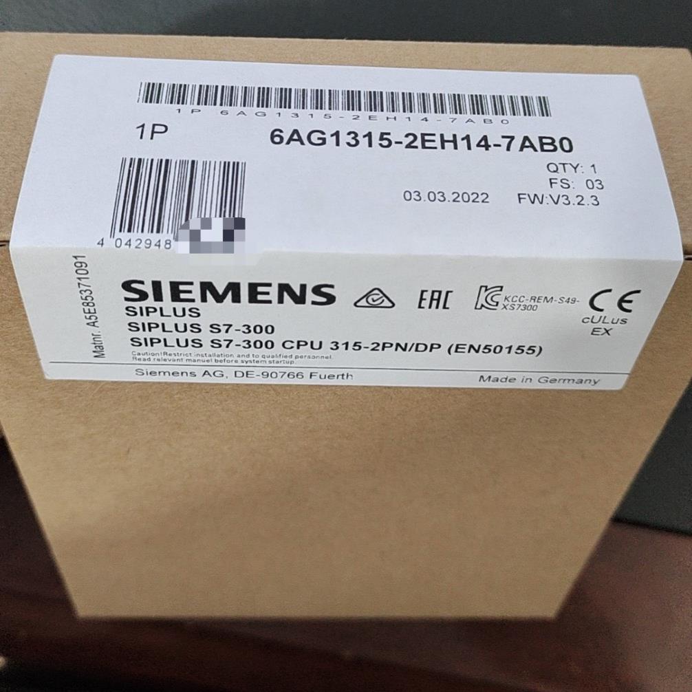 全新原装6AG1315-2EH14-7AB0现货当天发