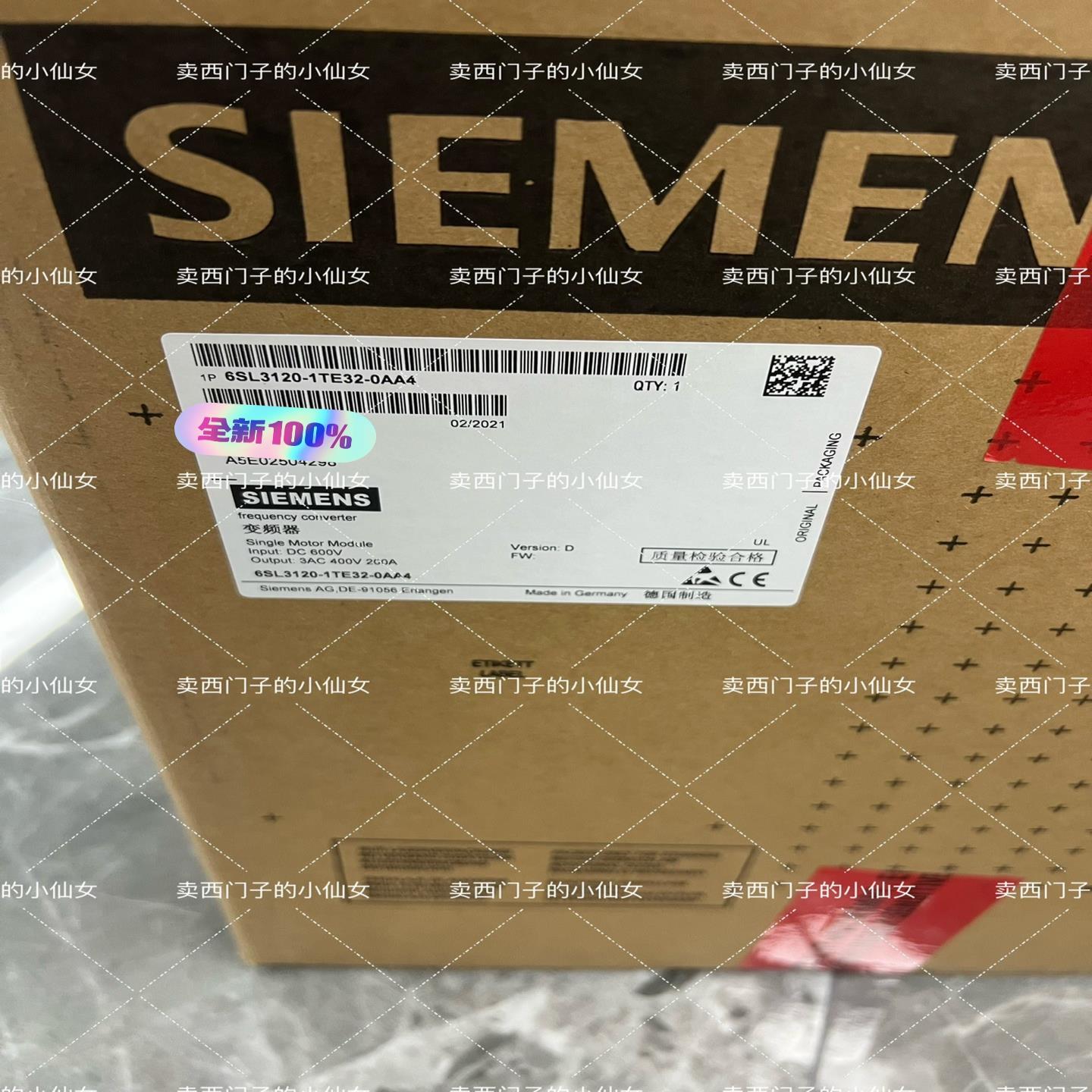 （设备配件）伺服驱动器6SL3120-1TE32-0AA4  200A[