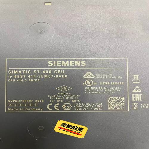 【工控自动化】S7414-3EM07-0ABO议价
