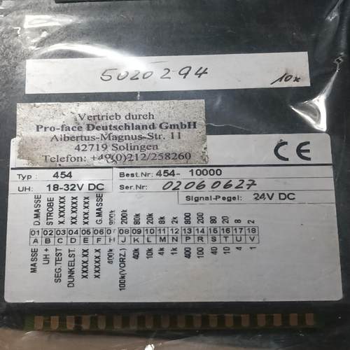 （设备配件）pro-face  显示454