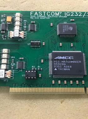 FASTCOM:IG232/2-PCI DUAL CHANN