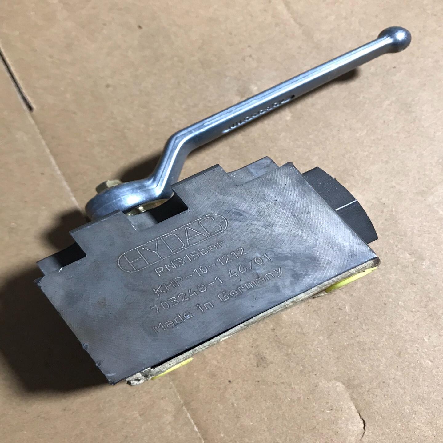 德国HYDAC贺德克高压板式球阀KHP-10-1212