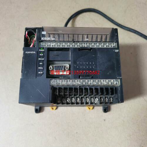 【荣强工控】欧姆龙PLC，型号 CP1E-N40DR-A，功能包好，缺盖