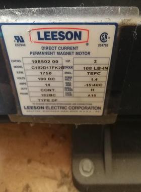 LEESON利森直流电机3HP，180DC 14A新